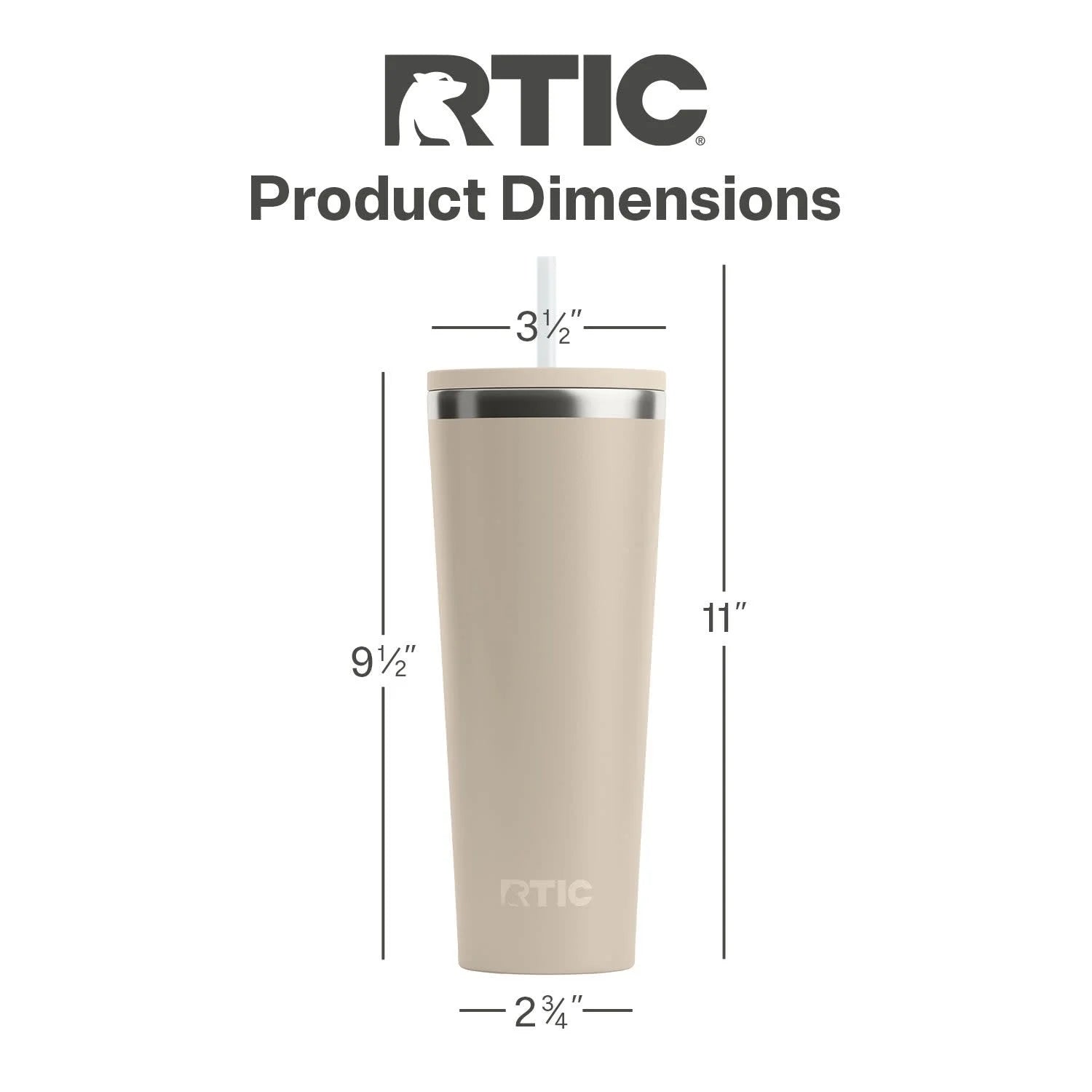 28 Oz Cerámica Forrada Everyday Tumbler, Tapa De Paja Resistente a Derrames, Playa